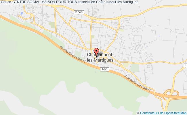 plan association Centre Social-maison Pour Tous Châteauneuf-les-Martigues