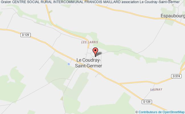 plan association Centre Social Rural Intercommunal Francois Maillard Le Coudray-Saint-Germer