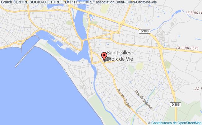 plan association Centre Socio-culturel "la P'tite Gare" Saint-Gilles-Croix-de-Vie