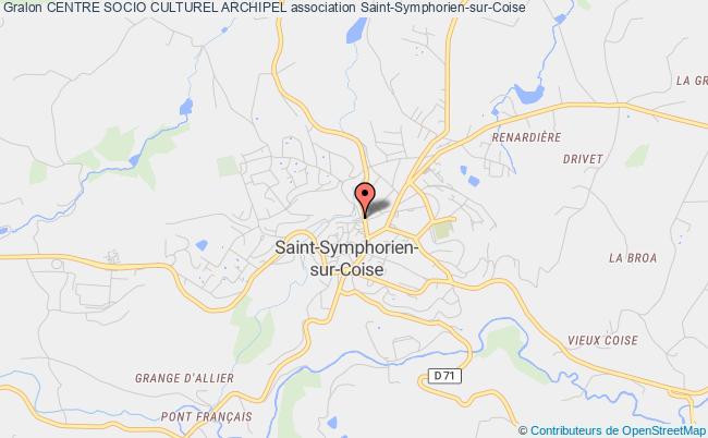 plan association Centre Socio Culturel Archipel Saint-Symphorien-sur-Coise