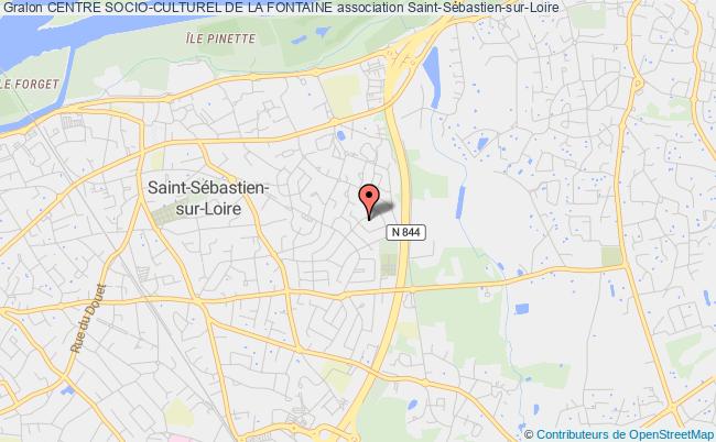 plan association Centre Socio-culturel De La Fontaine Saint-Sébastien-sur-Loire