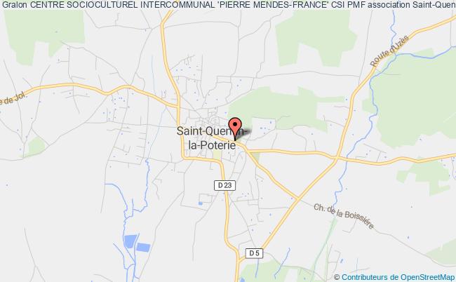 plan association Centre Socioculturel Intercommunal 'pierre Mendes-france' Csi Pmf Saint-Quentin-la-Poterie