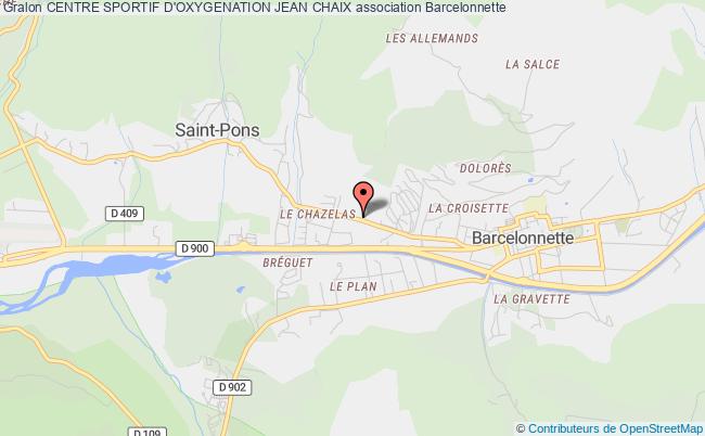 plan association Centre Sportif D'oxygenation Jean Chaix Barcelonnette