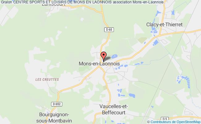 plan association Centre Sports Et Loisirs De Mons En Laonnois Mons-en-Laonnois