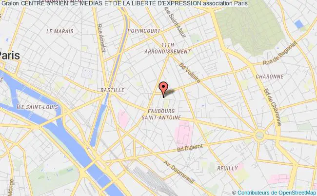 plan association Centre Syrien De Medias Et De La Liberte D'expression Paris