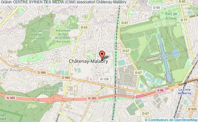 plan association Centre Syrien Des Media (csm) Châtenay-Malabry