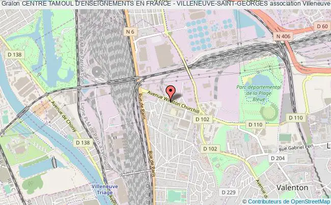 plan association Centre Tamoul D'enseignements En France - Villeneuve-saint-georges Villeneuve-Saint-Georges