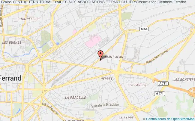 plan association Centre Territorial D'aides Aux  Associations Et Particuliers Clermont-Ferrand