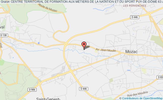 plan association Centre Territorial De Formation Aux MÉtiers De La Natation Et Du Sport Puy-de-dÔme 63 MOZAC