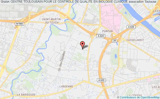 plan association Centre Toulousain Pour Le Controle De Qualite En Biologie Clinique Toulouse