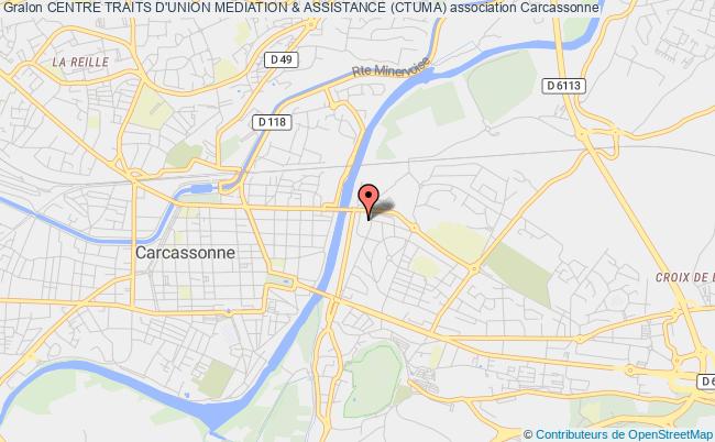 plan association Centre Traits D'union Mediation & Assistance (ctuma) Carcassonne