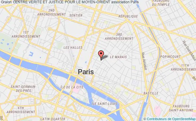 plan association Centre Verite Et Justice Pour Le Moyen-orient Paris