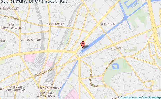 plan association Centre Yunus Paris PARIS