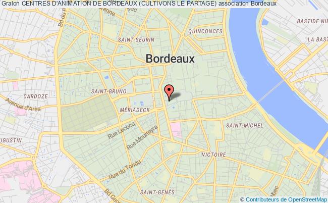 plan association Centres D'animation De Bordeaux (cultivons Le Partage) Bordeaux