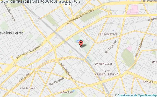 plan association Centres De Sante Pour Tous Paris