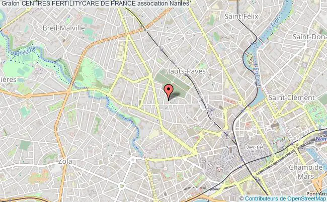 plan association Centres Fertilitycare De France Nantes