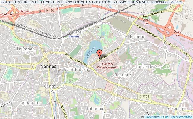 plan association Centurion De France International Dx Groupement Amateurs Radio Vannes