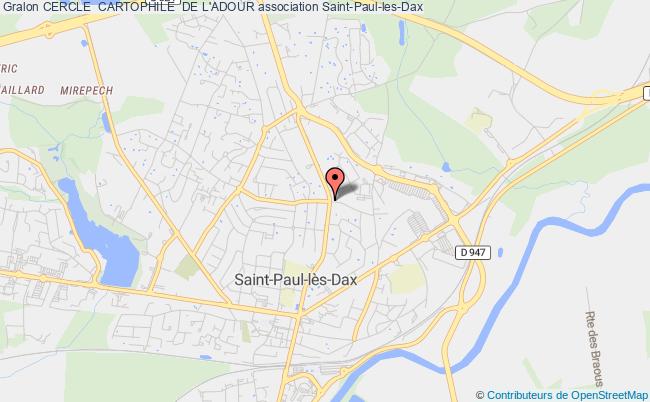 plan association Cercle  Cartophile  De L'adour Saint-Paul-lès-Dax