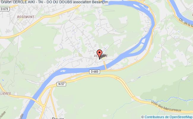 plan association Cercle Aiki - Tai - Do Du Doubs Besançon