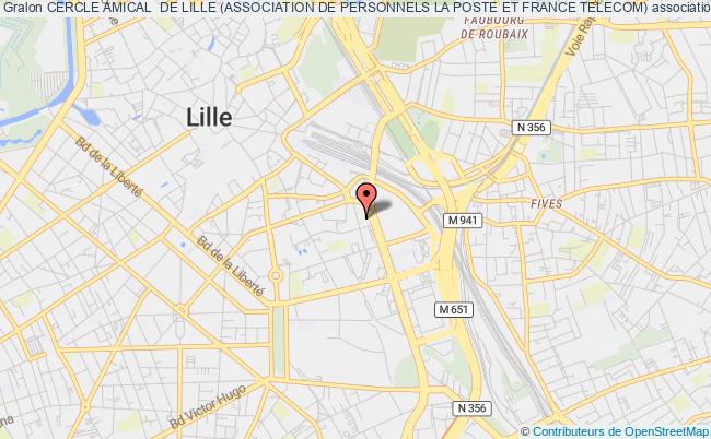 plan association Cercle Amical  De Lille (association De Personnels La Poste Et France Telecom) Lille