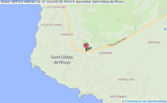 plan association Cercle Amical De St Gildas De Rhuys Saint-Gildas-de-Rhuys