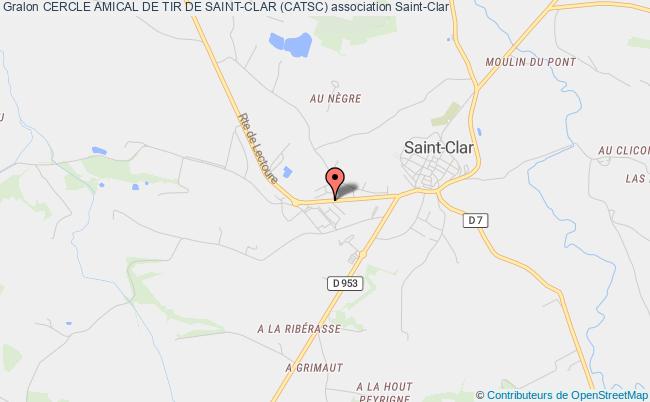 plan association Cercle Amical De Tir De Saint-clar (catsc) Saint-Clar