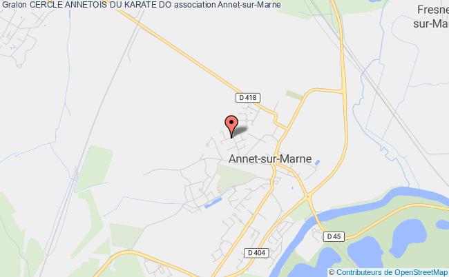 plan association Cercle Annetois Du Karate Do Annet-sur-Marne