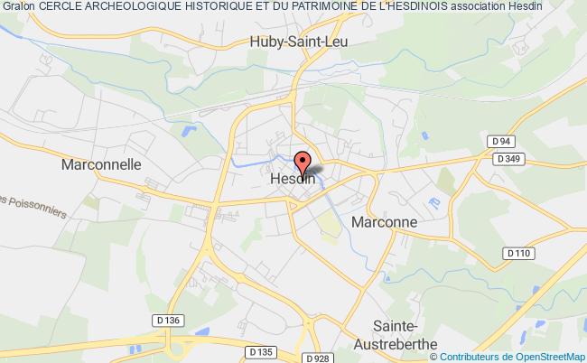 plan association Cercle Archeologique Historique Et Du Patrimoine De L'hesdinois Hesdin