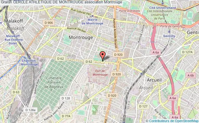 plan association Cercle Athletique De Montrouge Montrouge