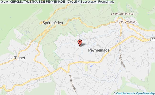 plan association Cercle Athletique De Peymeinade - Cyclisme Peymeinade