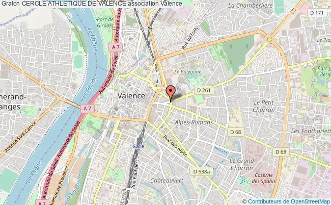 plan association Cercle Athletique De Valence Valence