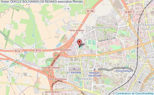 plan association Cercle Bolivarien De Rennes Rennes