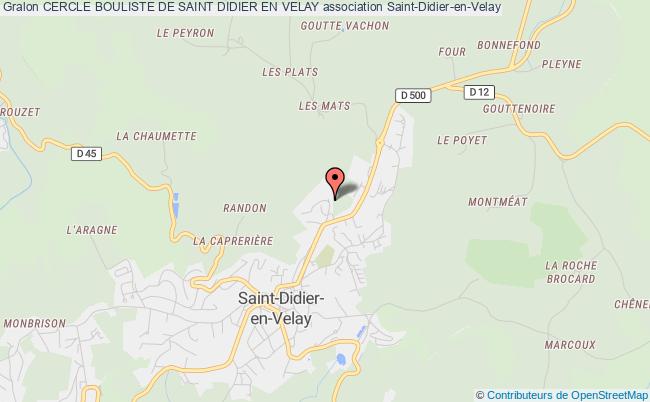 plan association Cercle Bouliste De Saint Didier En Velay Saint-Didier-en-Velay