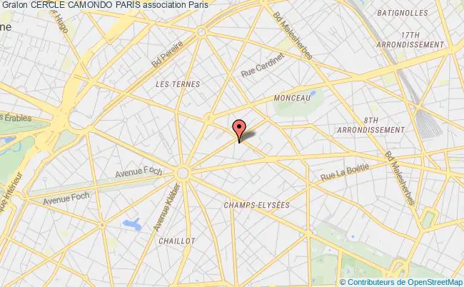 plan association Cercle Camondo Paris Paris