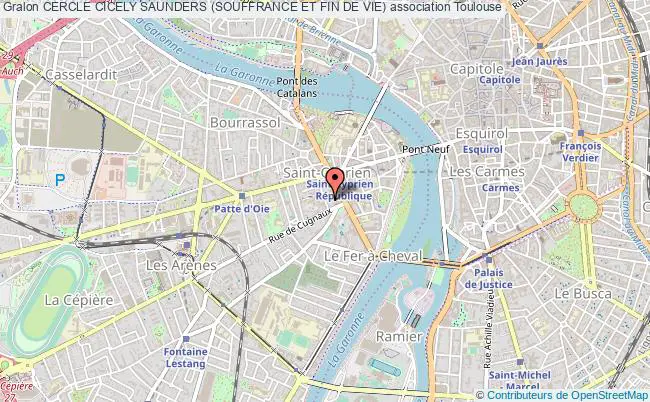 plan association Cercle Cicely Saunders (souffrance Et Fin De Vie) Toulouse Cedex 3