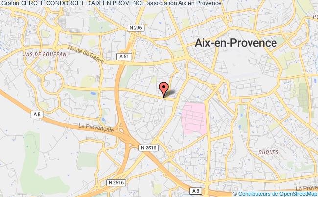 plan association Cercle Condorcet D'aix En Provence Aix-en-Provence