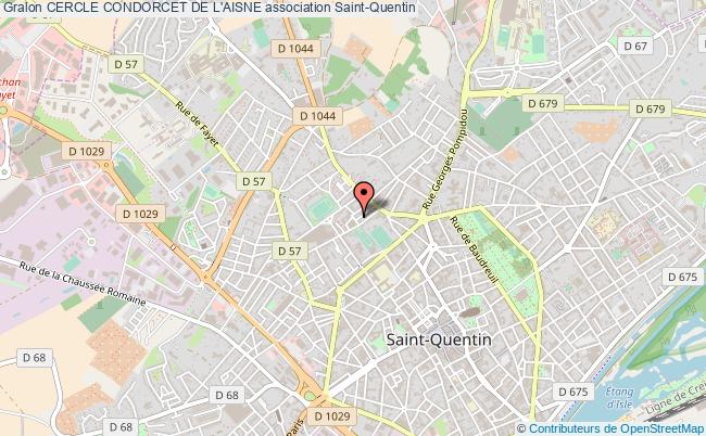 plan association Cercle Condorcet De L'aisne Saint-Quentin