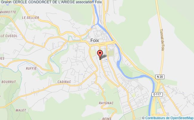 plan association Cercle Condorcet De L'ariege Foix