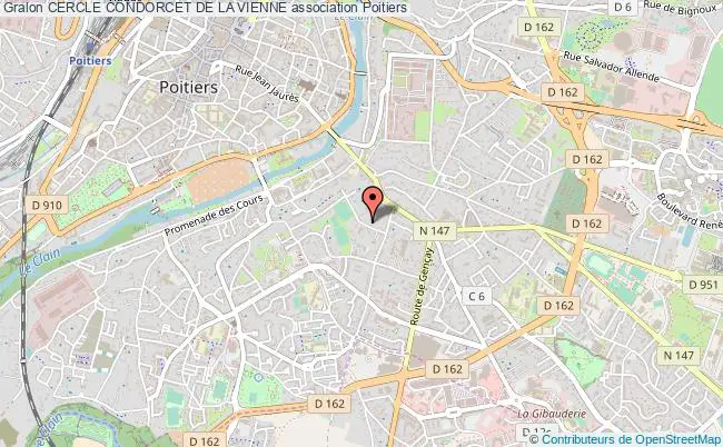 plan association Cercle Condorcet De La Vienne Poitiers