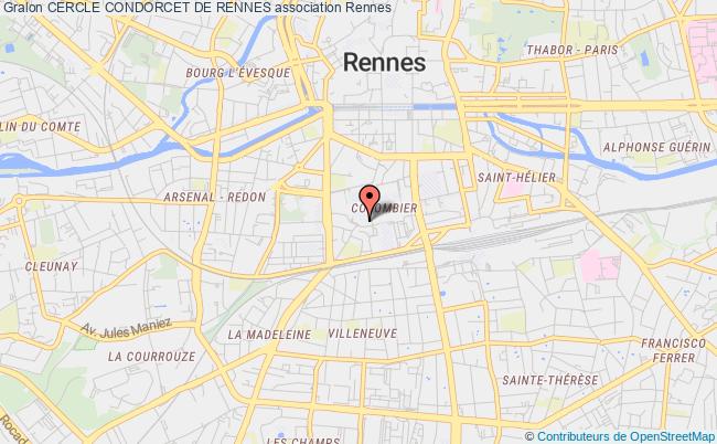 plan association Cercle Condorcet De Rennes Rennes