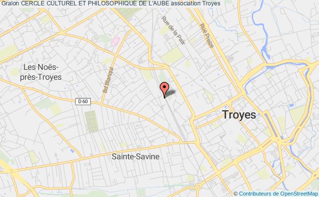 plan association Cercle Culturel Et Philosophique De L'aube Troyes