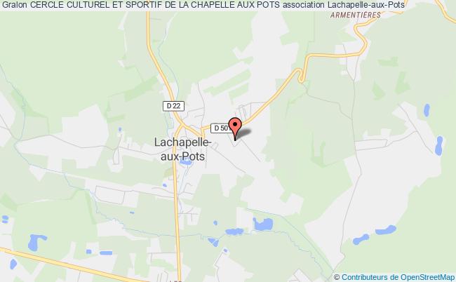 plan association Cercle Culturel Et Sportif De La Chapelle Aux Pots Lachapelle-aux-Pots