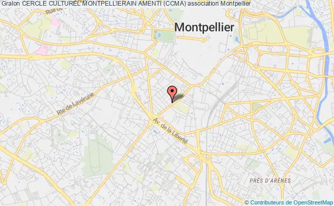 plan association Cercle Culturel Montpellierain Amenti (ccma) Montpellier