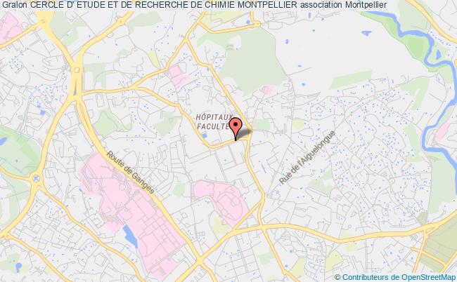 plan association Cercle D' Etude Et De Recherche De Chimie Montpellier Montpellier