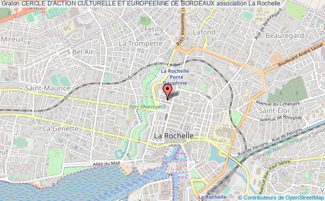 plan association Cercle D'action Culturelle Et Europeenne De Bordeaux La    Rochelle