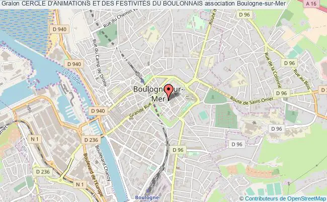 plan association Cercle D'animations Et Des FestivitÉs Du Boulonnais Boulogne-sur-Mer