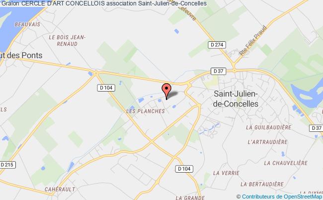 plan association Cercle D'art Concellois Saint-Julien-de-Concelles