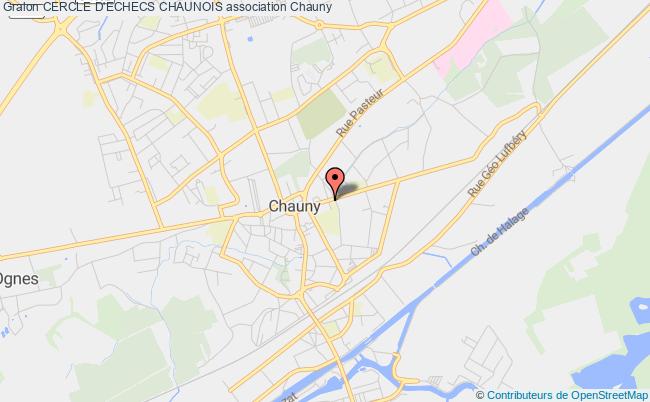 plan association Cercle D'echecs Chaunois Chauny