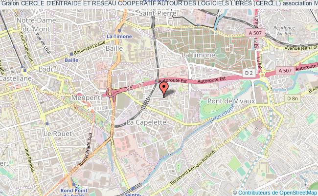 plan association Cercle D'entraide Et Reseau Cooperatif Autour Des Logiciels Libres (cercll) Marseille