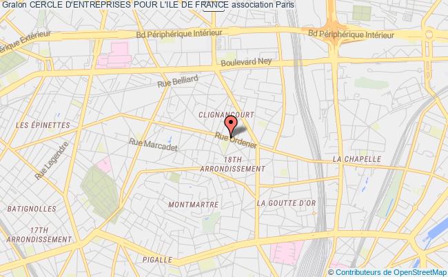 plan association Cercle D'entreprises Pour L'ile De France Paris